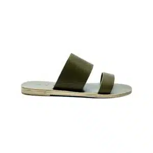 Δερμάτινο Σανδάλι KYMA Delos Army Green