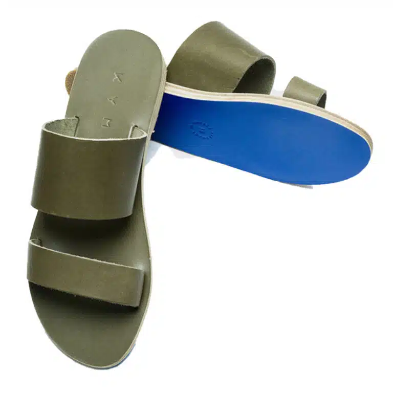 Δερμάτινο Σανδάλι KYMA Delos Army Green - Image 2