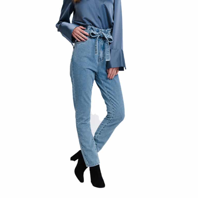 Rut & Circle Danielle Paper Waist Denim Blue - Image 2