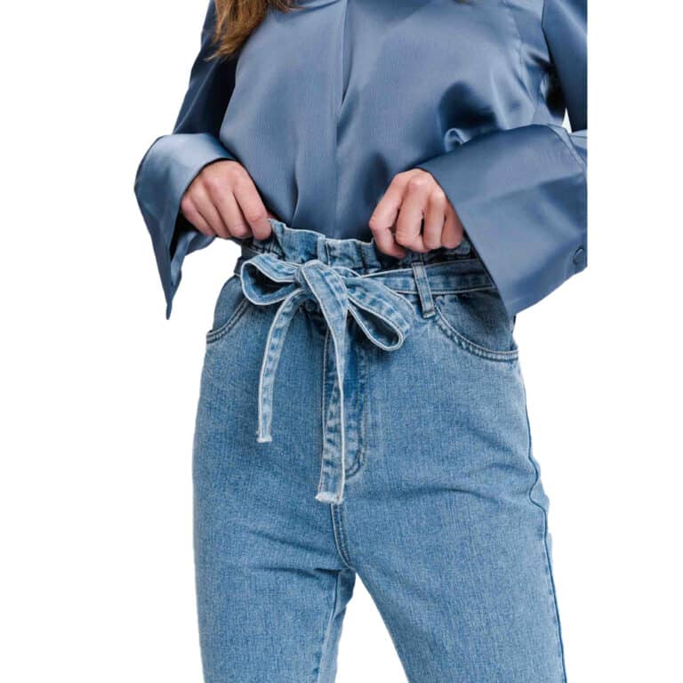 Rut & Circle Danielle Paper Waist Denim Blue - Image 4