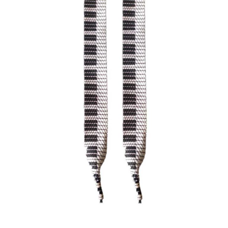 Κορδόνια Παπουτσιών NS97 Piano Black White