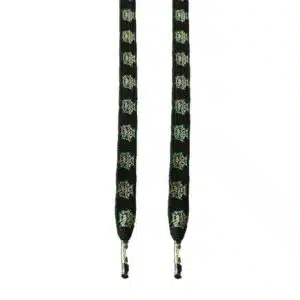 Κορδόνια Παπουτσιών NS97 Skull Cross Black