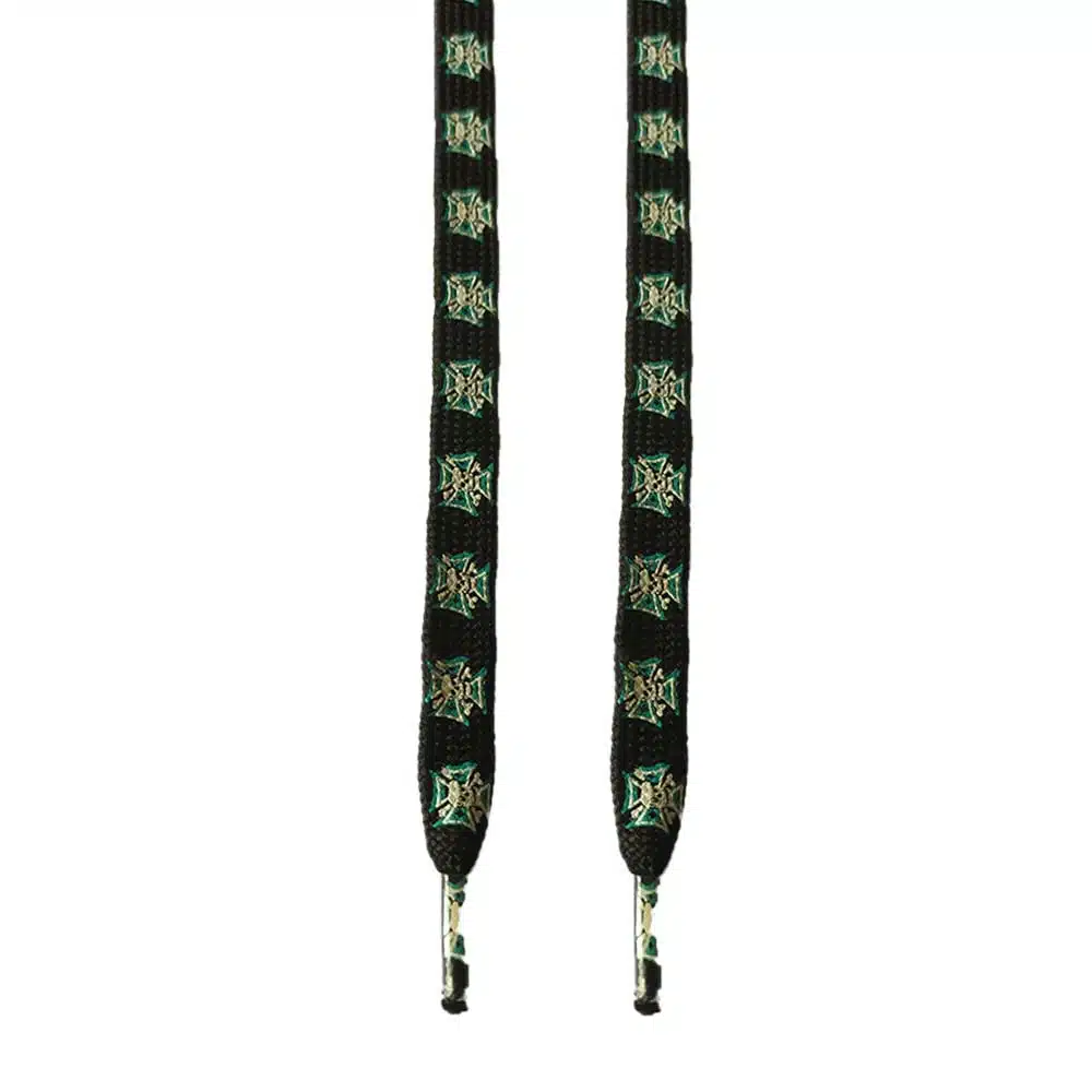Κορδόνια Παπουτσιών NS97 Skull Cross Black