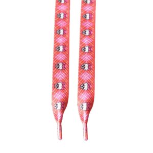 Κορδόνια Παπουτσιών NS97 Skull Love Coral