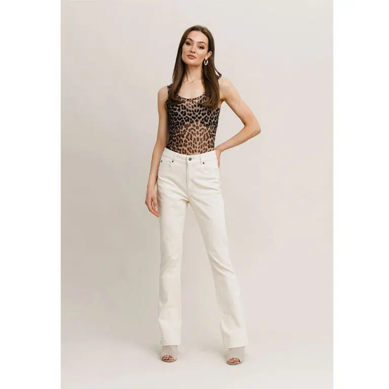 Αμάνικο Διαφανές Top Rut & Circle Bianca Animal Print - Image 2