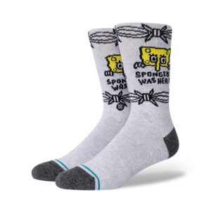 Κάλτσες Stance x Nickelodeon Bob Was Here Heather Grey