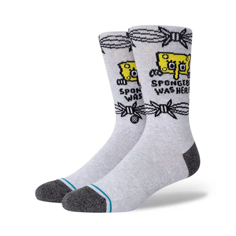 Κάλτσες Stance x Nickelodeon Bob Was Here Heather Grey