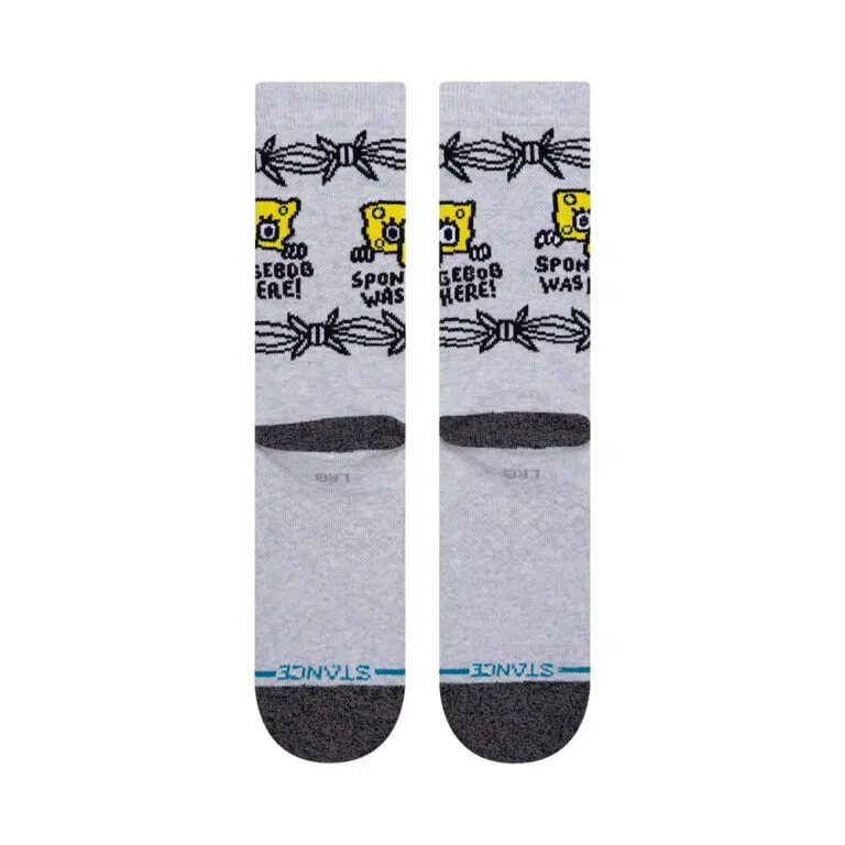 Κάλτσες Stance x Nickelodeon Bob Was Here Heather Grey - Image 3