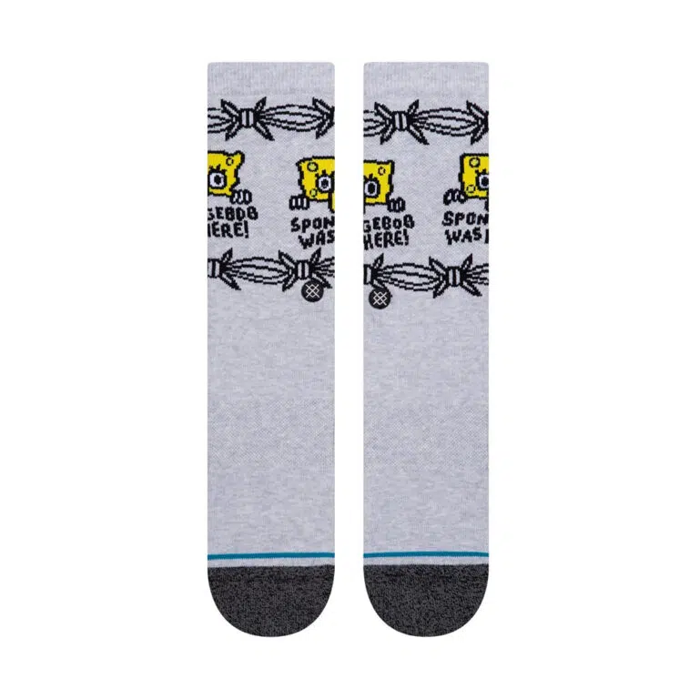 Κάλτσες Stance x Nickelodeon Bob Was Here Heather Grey - Image 2