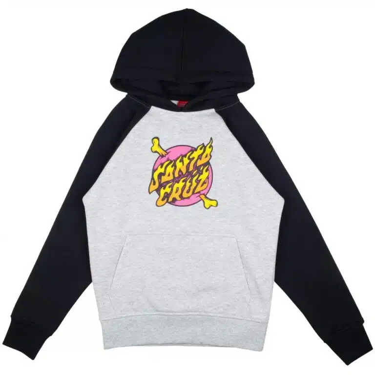 Παιδικό Φούτερ Santa Cruz Crossbone Dot Black/Heather Grey