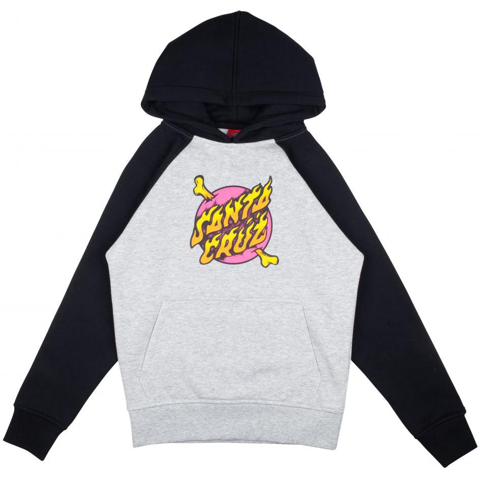 Παιδικό Φούτερ Santa Cruz Crossbone Dot Black/Heather Grey