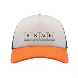 Circa Skater Unisex Hat Orange White Olive