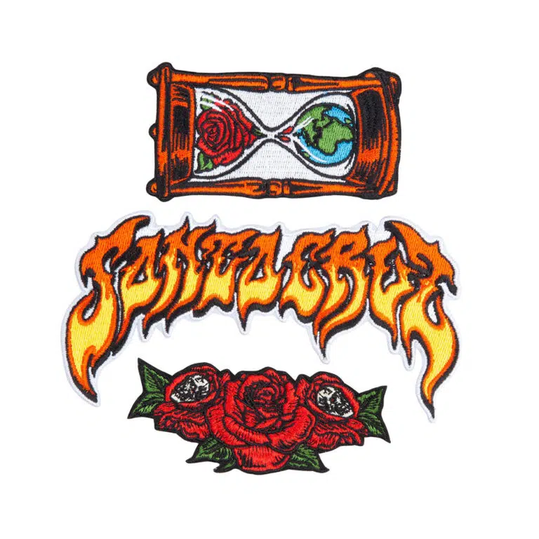 Santa Cruz Muerte Patch Set Of 3 Multicolor