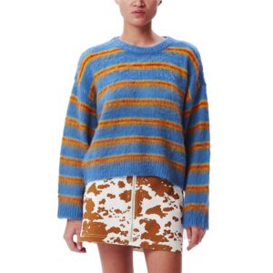 Πλεκτή Μπλούζα Obey Delilah Atlantic Blue Multi