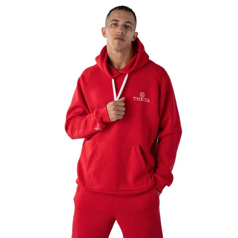 Unisex Φούτερ Theta Theta Logo Red