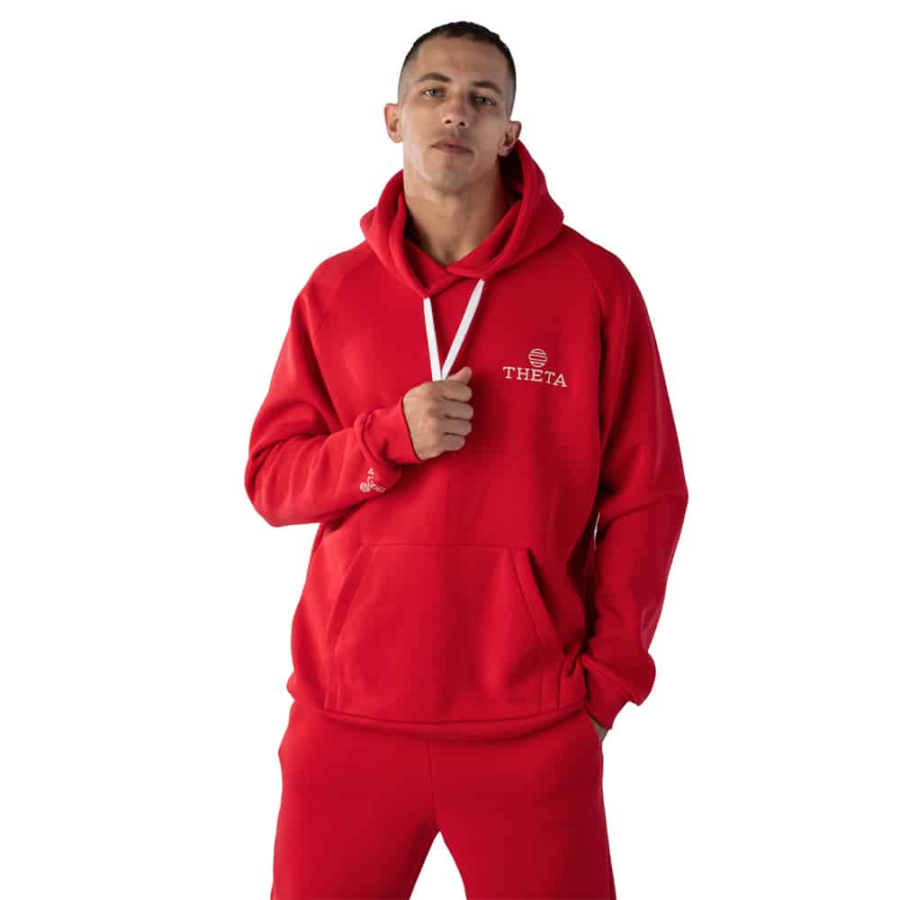 Unisex Φούτερ Theta Theta Logo Red