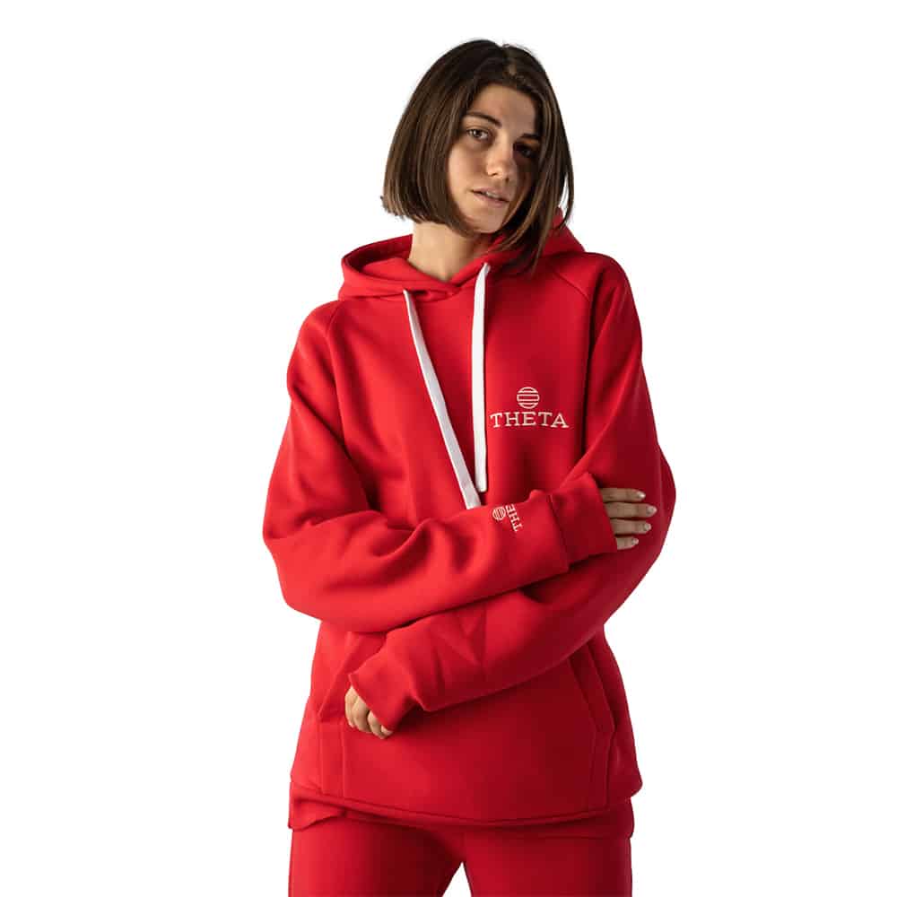 Unisex Φούτερ Theta Theta Logo Red - Image 3