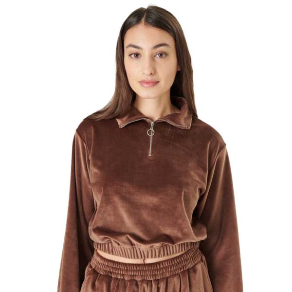 Γυναικεία Μπλούζα Με Γιακά 24 Colours Brown