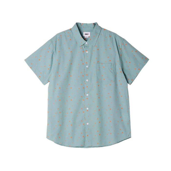 Πουκάμισο Obey Burst Turquoise Tonic Multi - Image 3