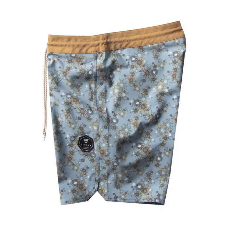 vissla barrier boardshort vintage blue