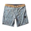 vissla barrier boardshort vintage blue