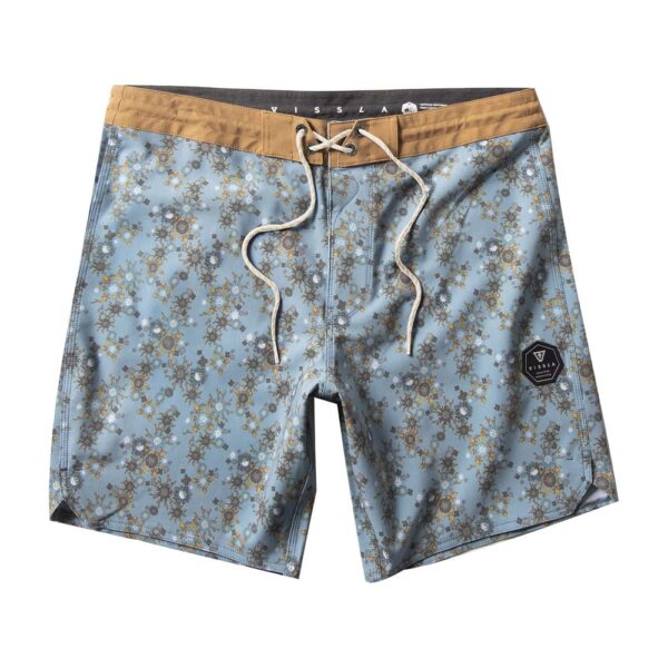 vissla barrier boardshort vintage blue