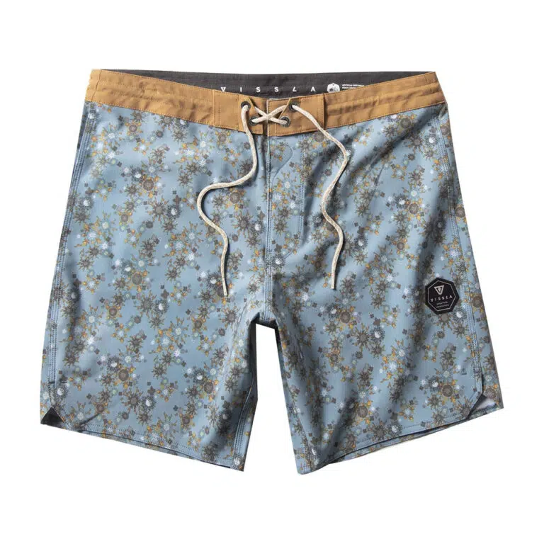 vissla barrier boardshort vintage blue