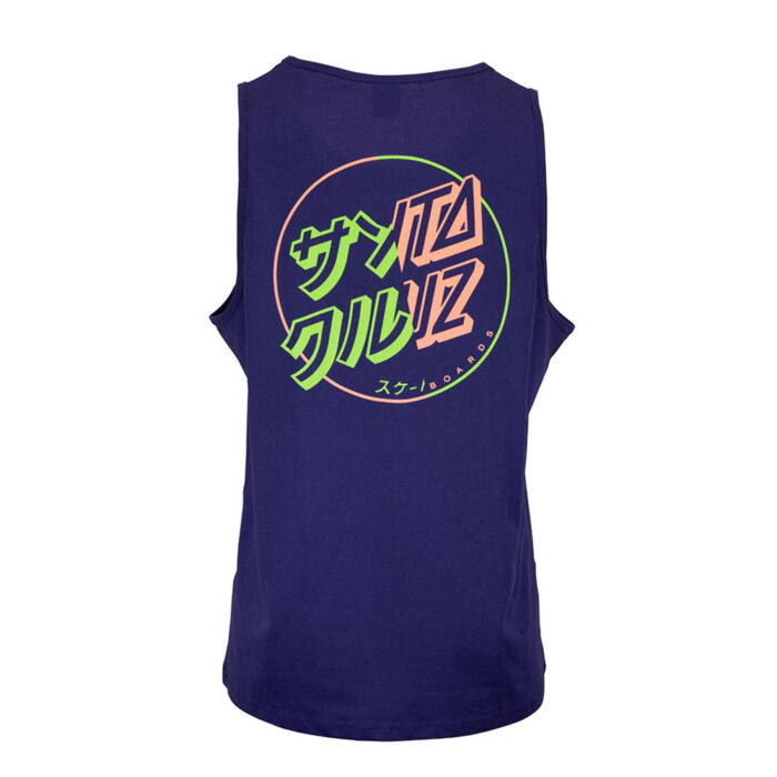 Santa Cruz Divide Dot Tank Top Blue - Image 3
