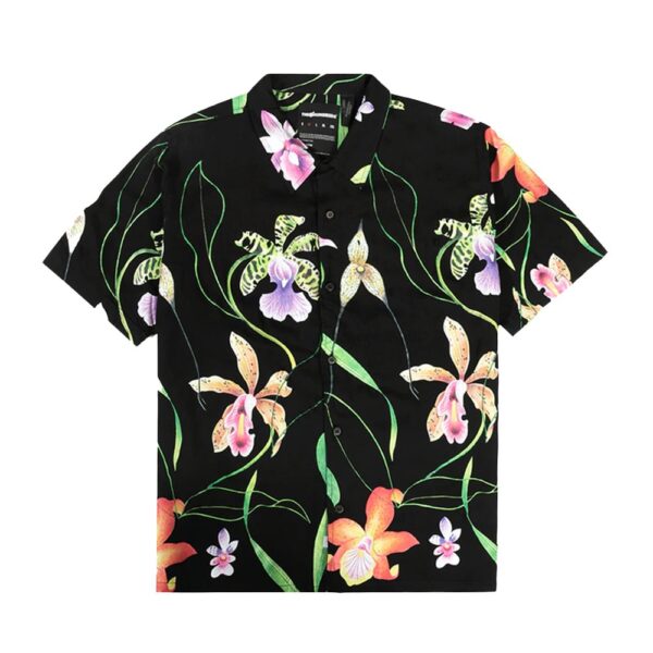 The Hundreds Gies Button Black Floral