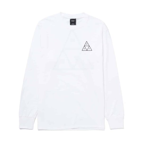 HUF Essentials TT LS Tee White