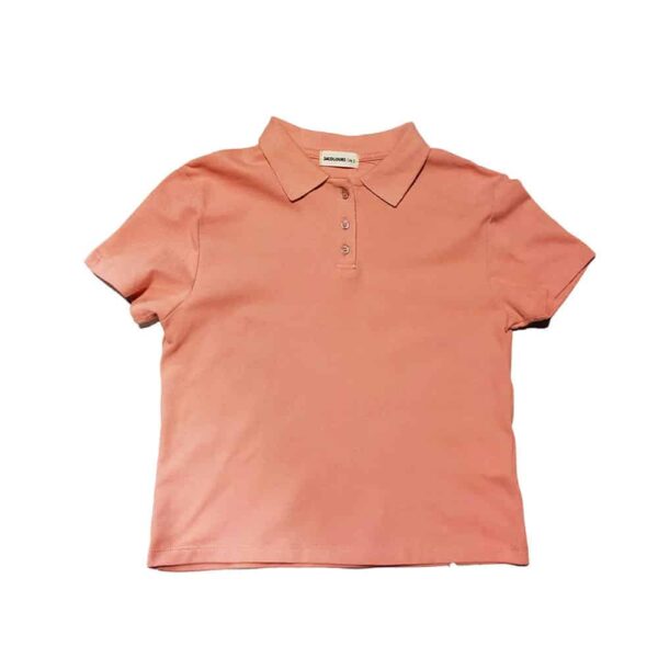 Cropped Polo 24 Colours Pink