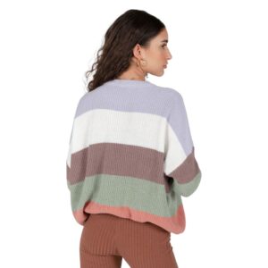 24 Colours Cotton Knit With Stripes Multicolor