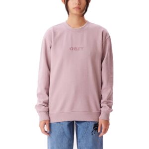 Obey Bold Recycled Crewneck Pigment Lilac Chalk