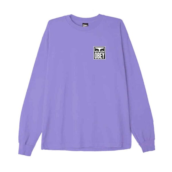 Obey Eyes Icon 2 LS Tee Digital Violet