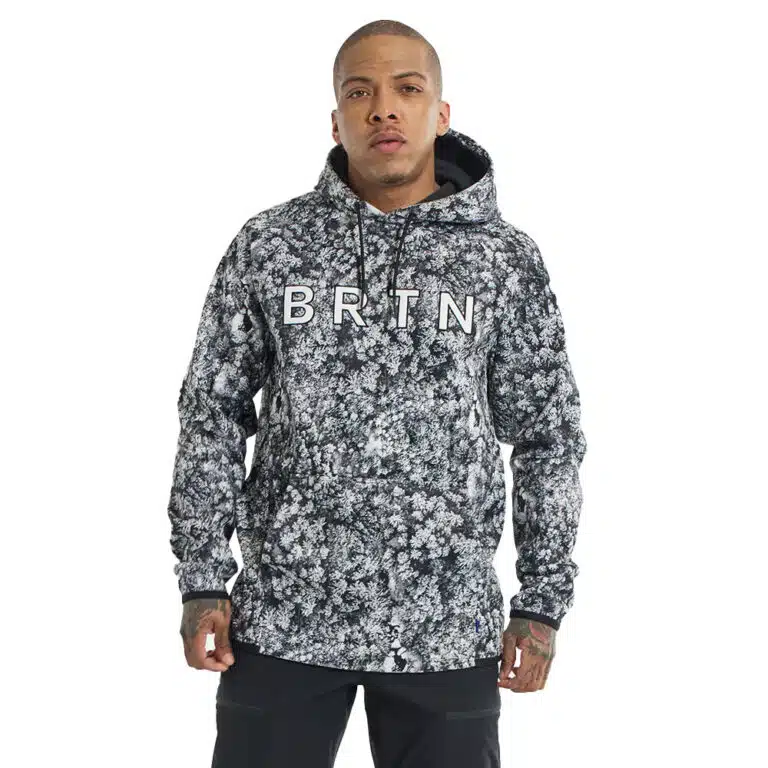 Fleece Hoodie Burton Crown Aerial Pines