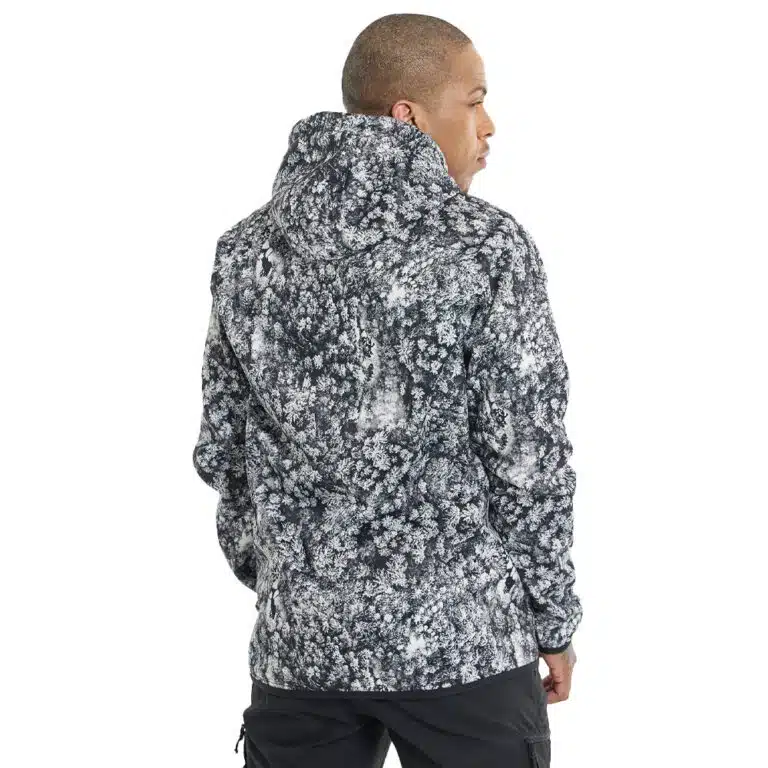Fleece Hoodie Burton Crown Aerial Pines