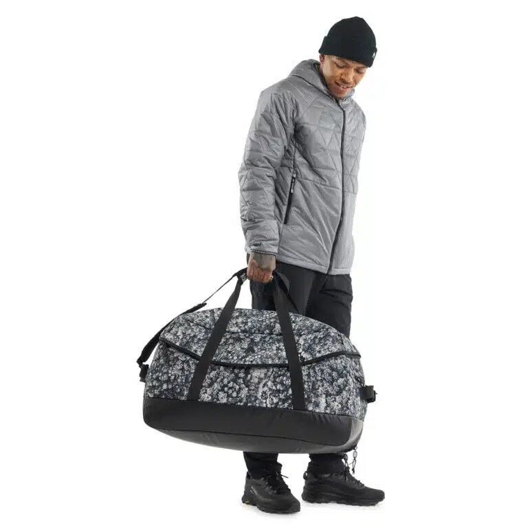 Burton Flight Attendant Duffel Bag 90L Black Aerial Pines