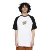 T-Shirt Santa Cruz Holo Moon Dot Raglan White Black