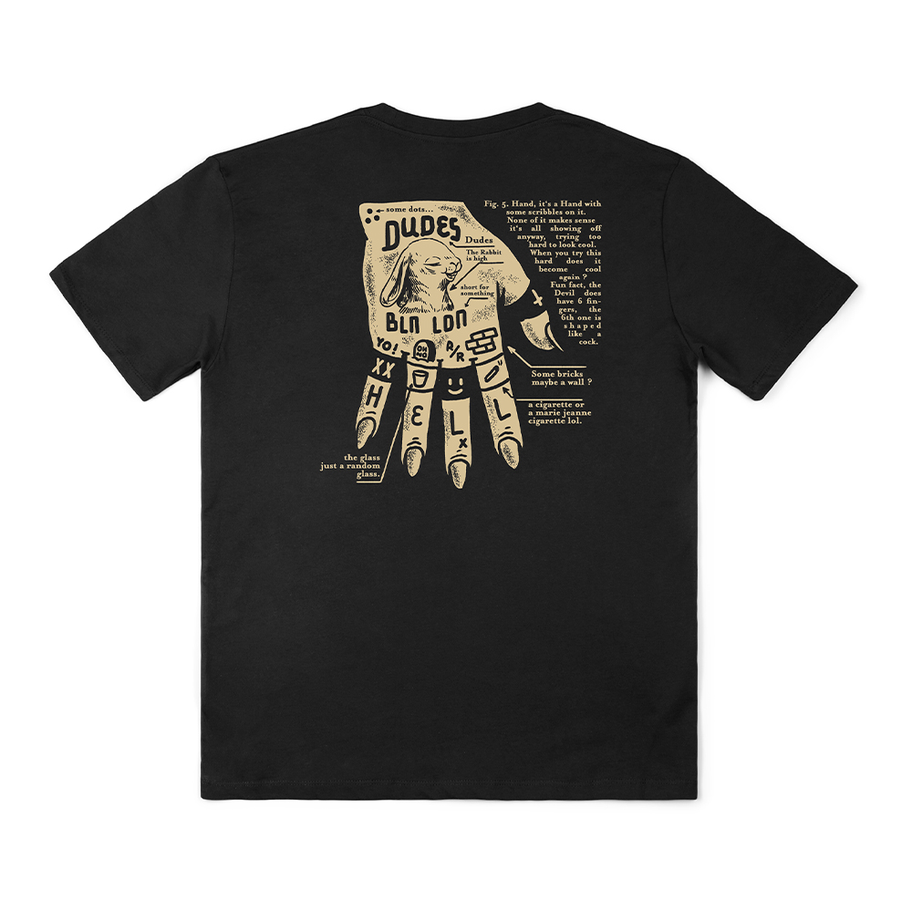 T-Shirt The Dudes Dead Hand Black