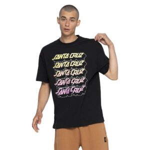 Unisex T-Shirt Santa Cruz Grid Stacked Black