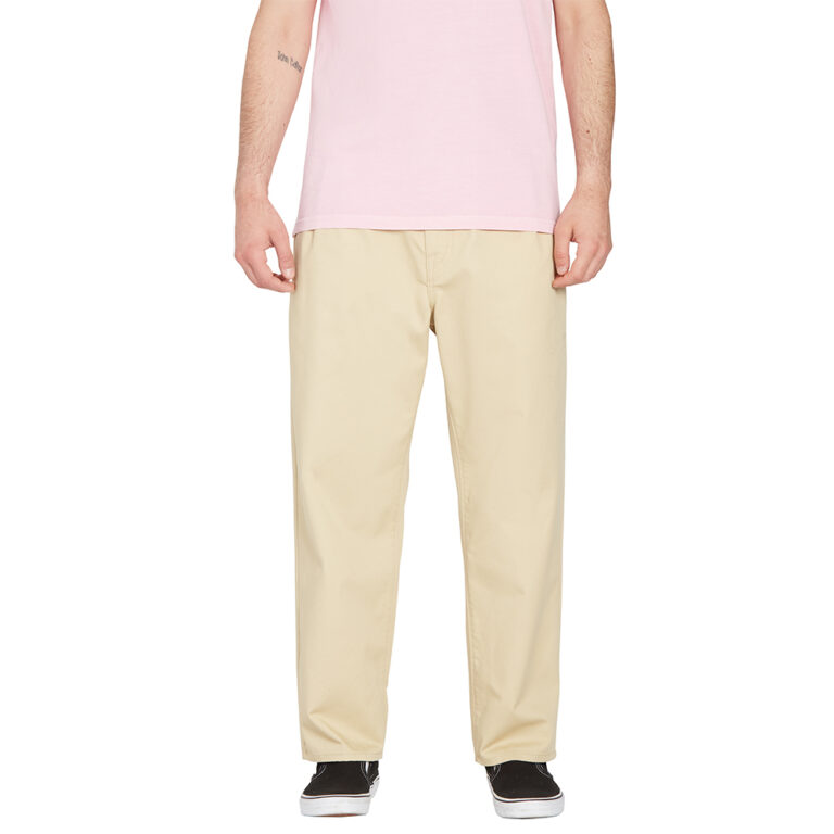 panteloni plise Chino Volcom Pleated Almond