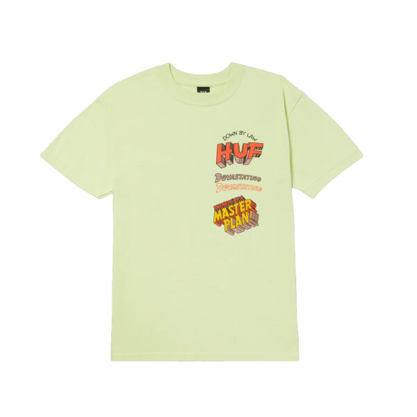 T-Shirt HUF Master Plan Lime