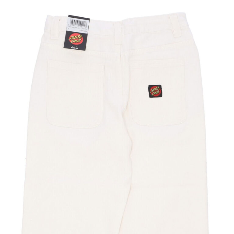 Τζιν Παντελόνι Santa Cruz Classic Label Panel White - Image 3