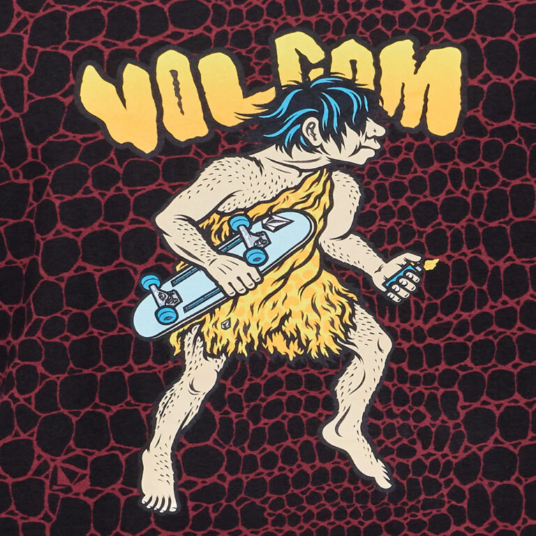 T-Shirt Volcom Todd Bratrud 3 Black Red Print