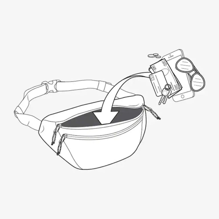 Μαύρο τσαντάκι μέσης Burton 3L Hip Pack σε χρώμα True Black με ρυθμιζόμενο ιμάντα και μπροστινή τσέπη με φερμουάρ