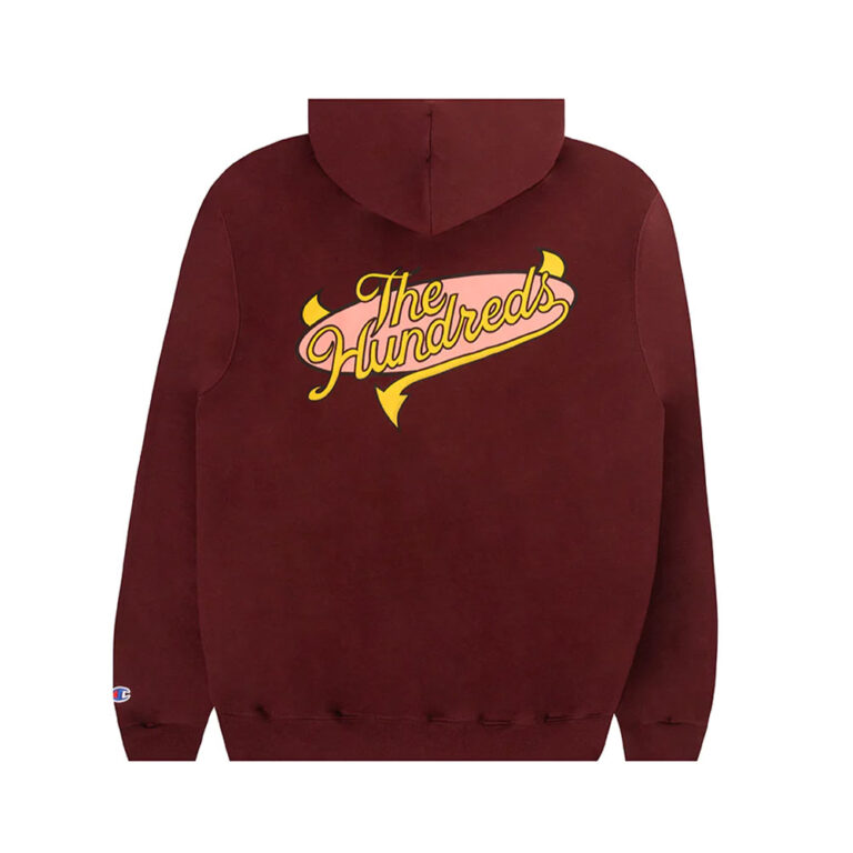 The Hundreds Industry Slant Hoodie Maroon