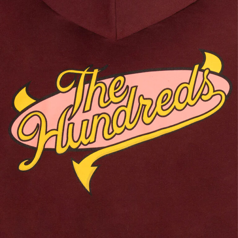The Hundreds Industry Slant Hoodie Maroon
