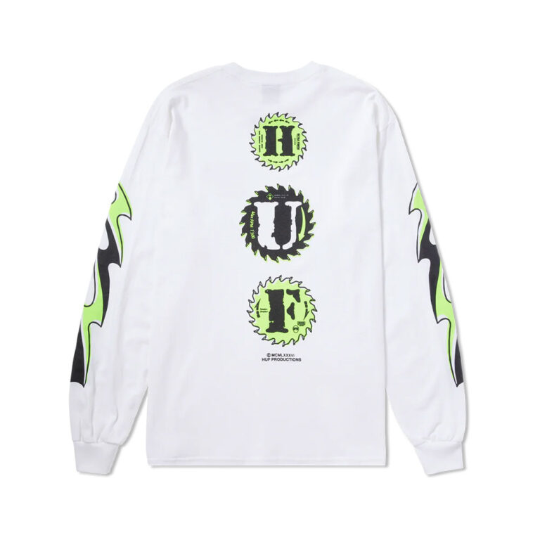 HUF Buzzkill LS Tee White