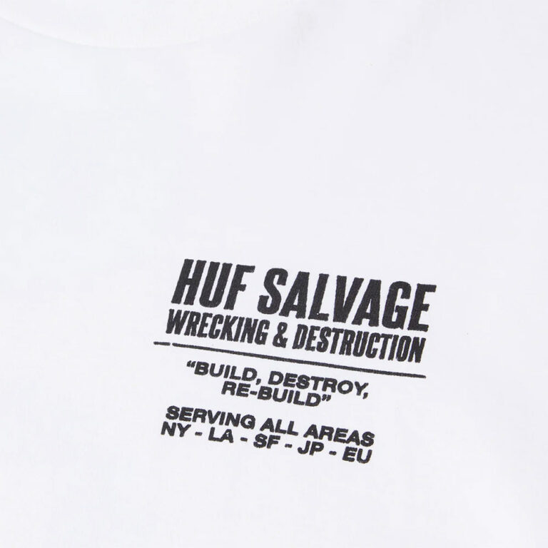 HUF Buzzkill LS Tee White