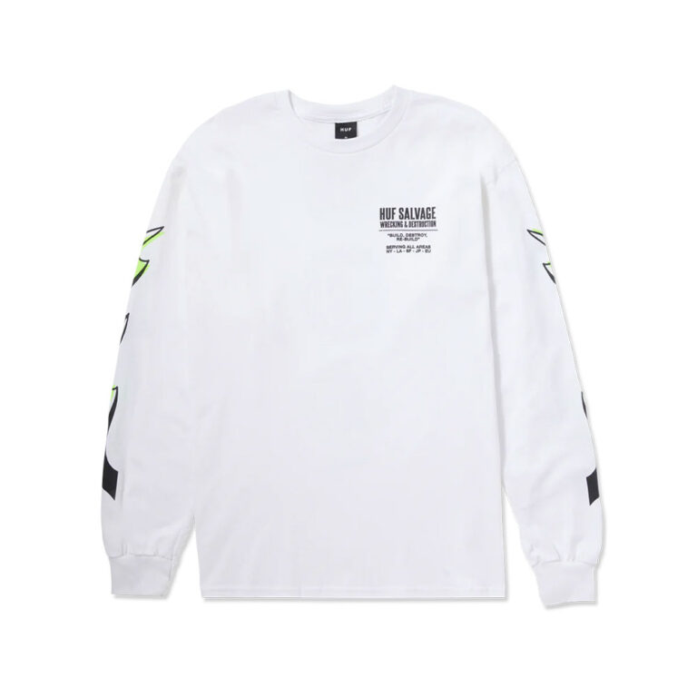HUF Buzzkill LS Tee White